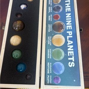 Nine Planets Marble gemstones Set